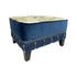 Blue forest ottoman