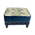 Blue forest ottoman