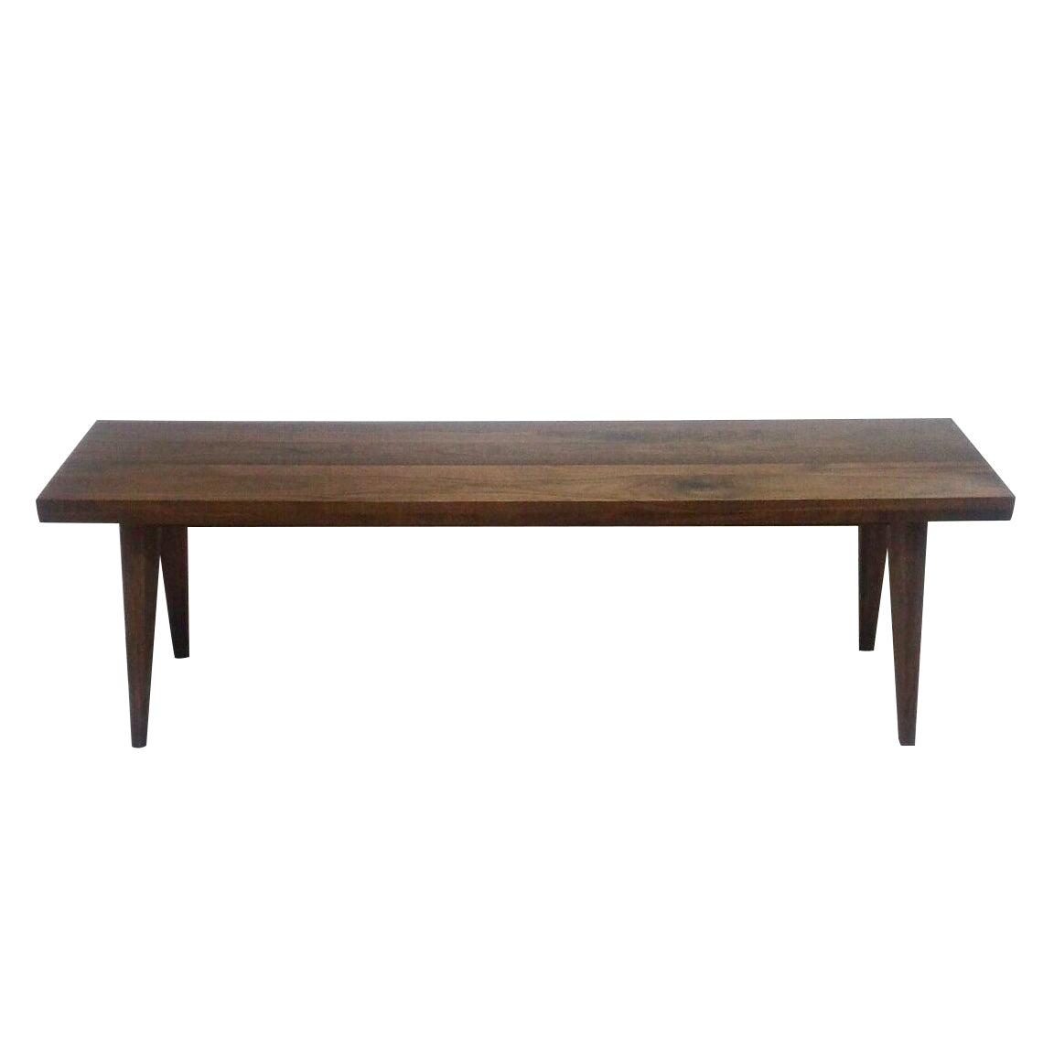 solid walnut bench Scandinavian Japanese brand