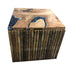 Eclipse Crystal teak crystal stool storage box side table uses