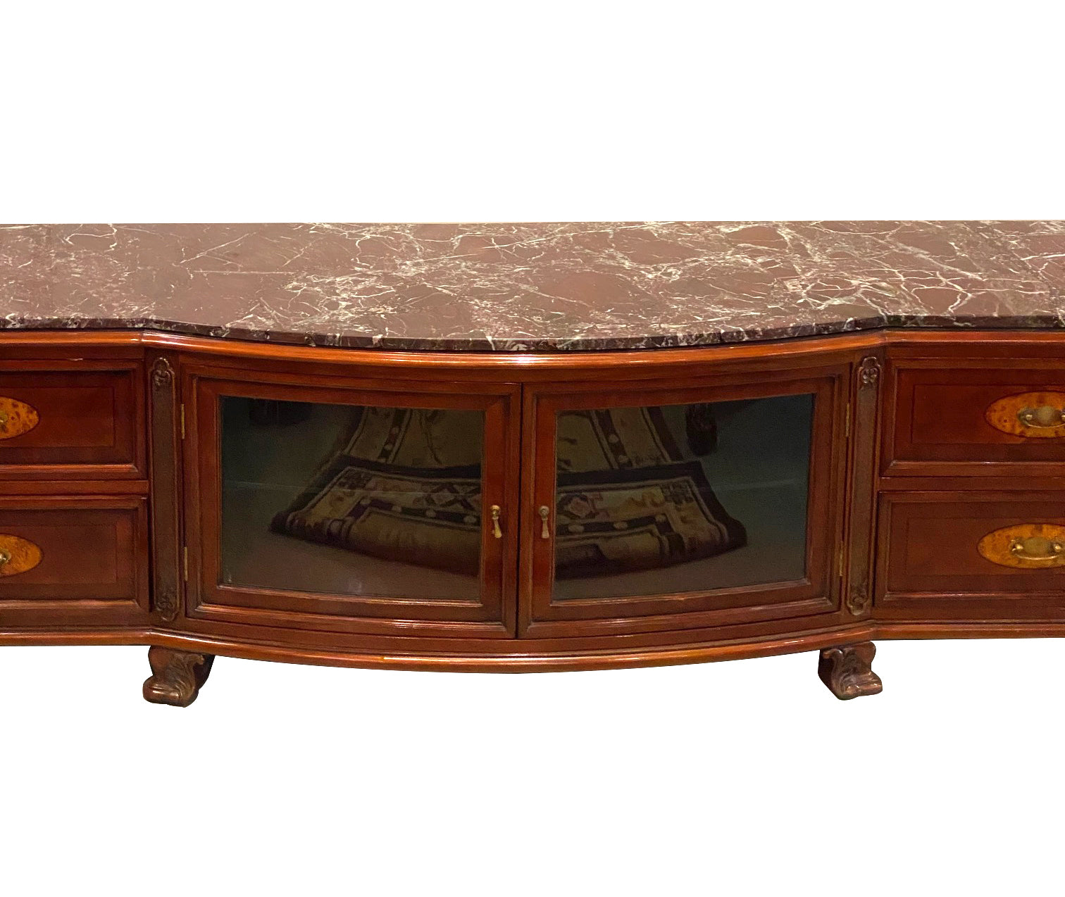 Via TV Stand, with Glass Door