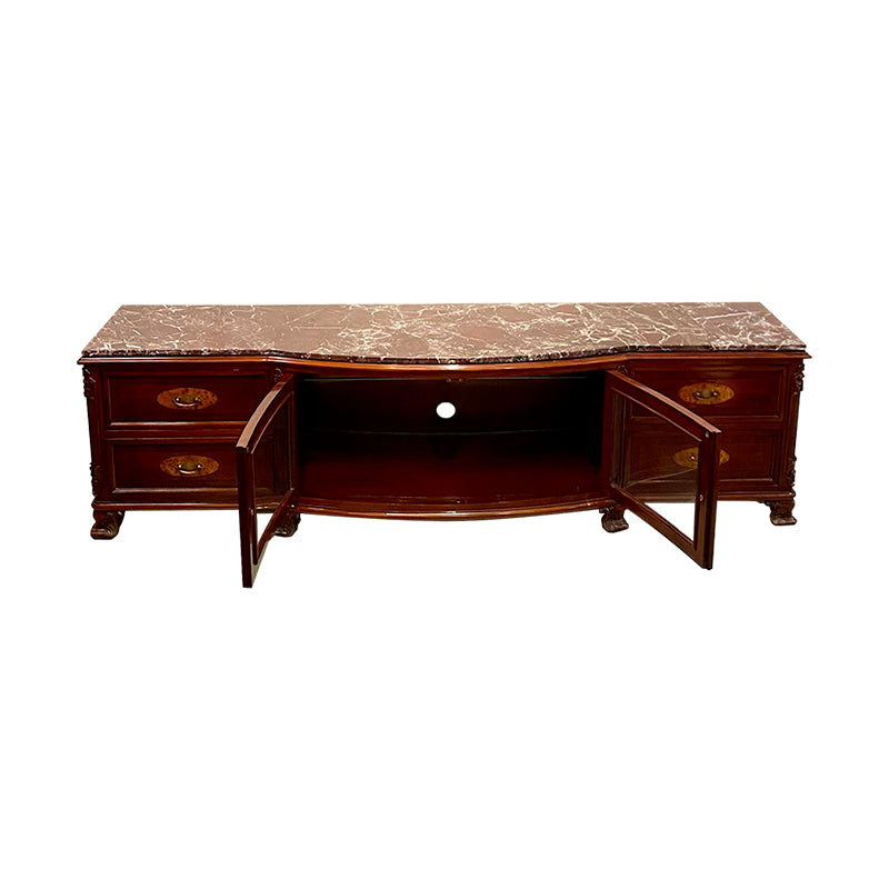 Via TV Stand, with Glass Door