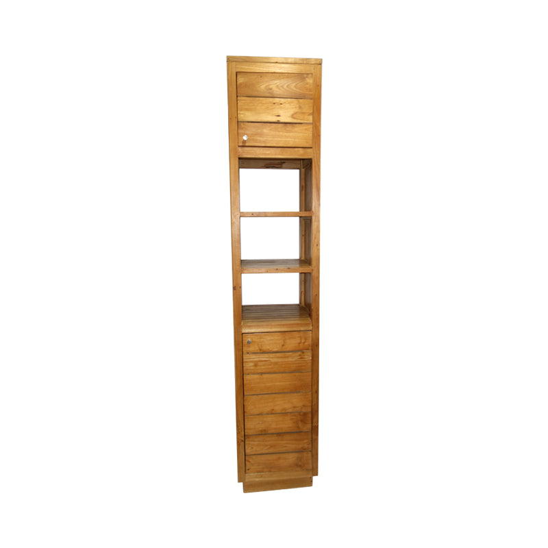 Made of recycle teak wood, Sienna is well compartmentized for displaying and storing books or decors.