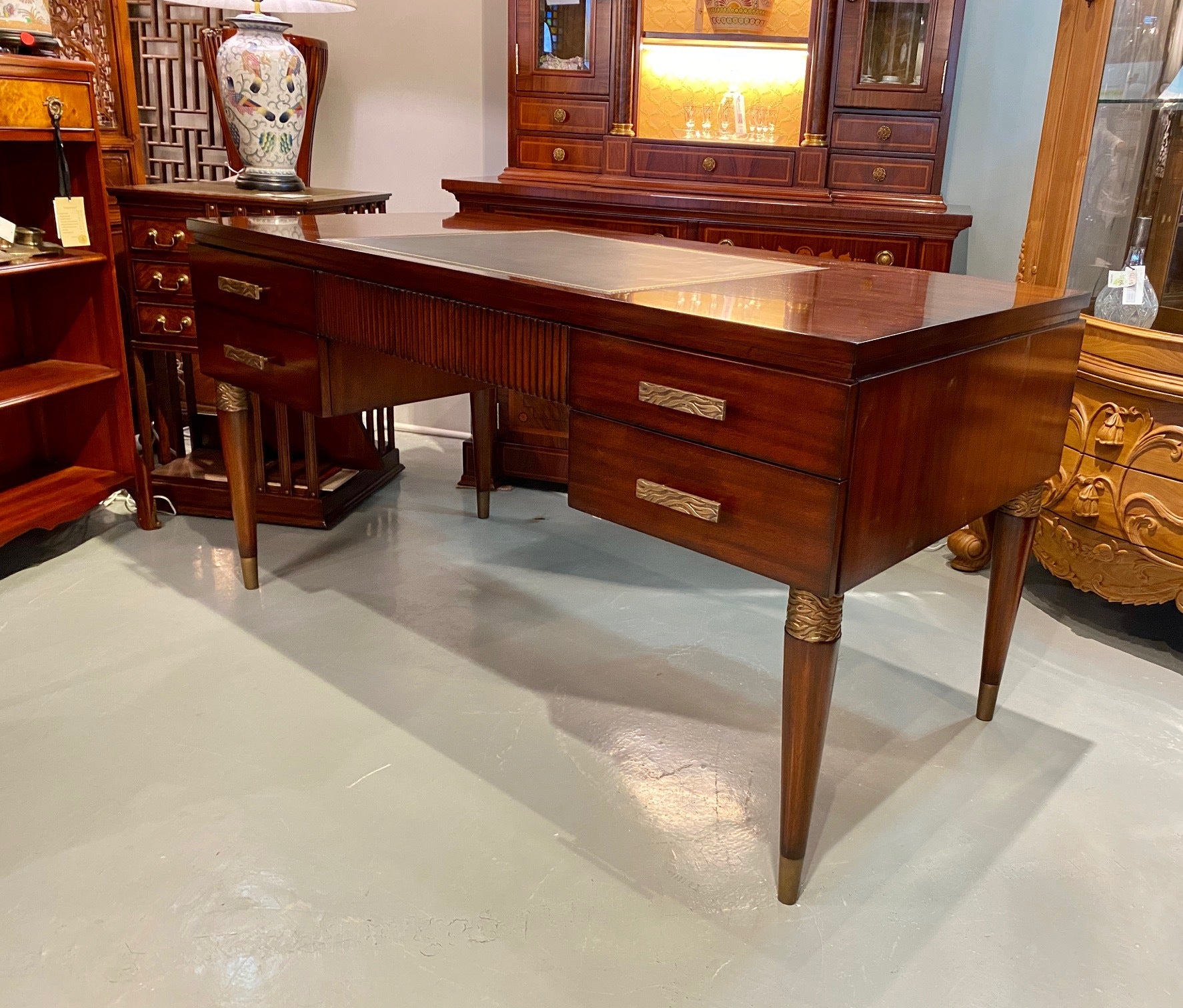 Desk Classical furniture jansen brand, French Classical Writing Desk Furniture HK, Jansen Classical Furniture HK