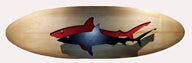 Flying fish wall light