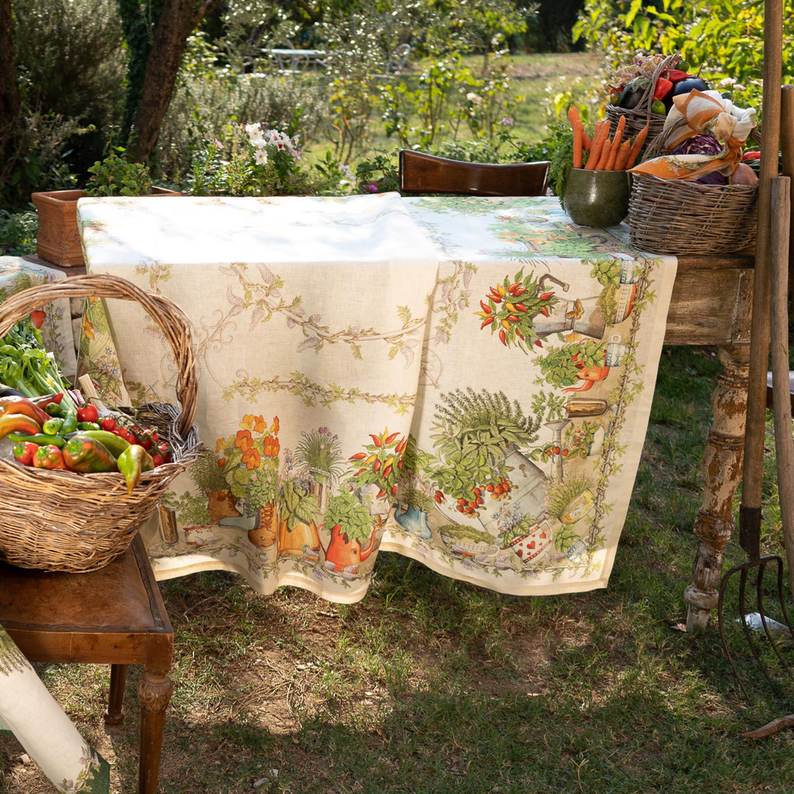 Italian Tablecloth, Balcon Potager