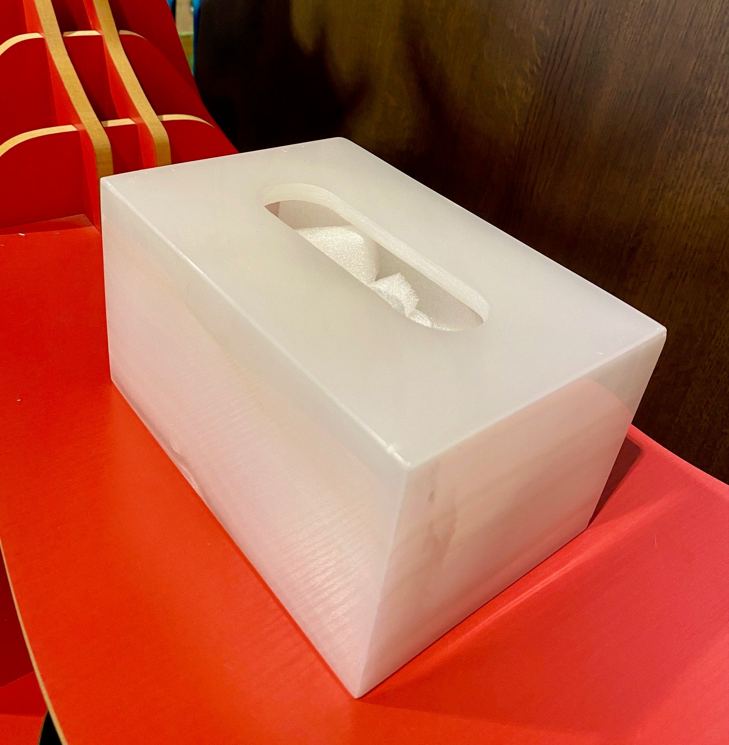 白水晶紙巾盒 (Tissue Box)
