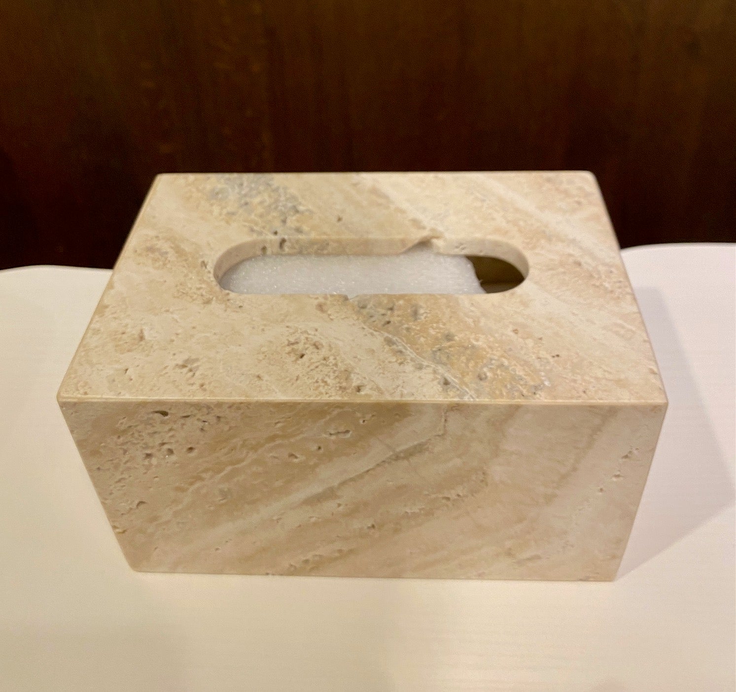 洞石紙巾盒 (Tissue Box)