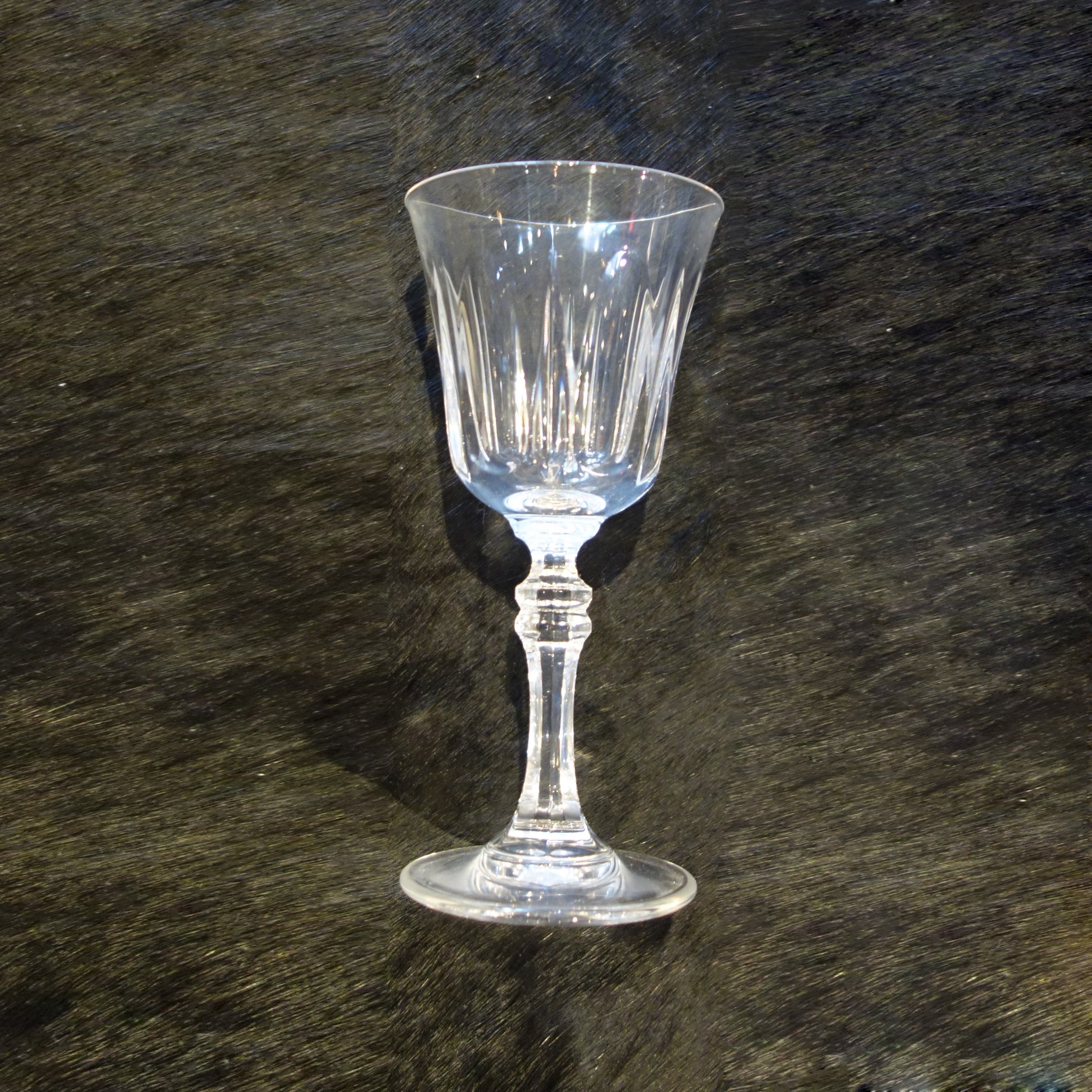 French Vintage Crystal Glass (15cm)