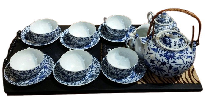 Ming Blue Tea Set