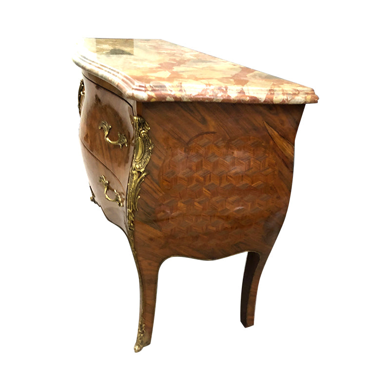 Louis XV Style Brass Ormolu-Mounted Commode