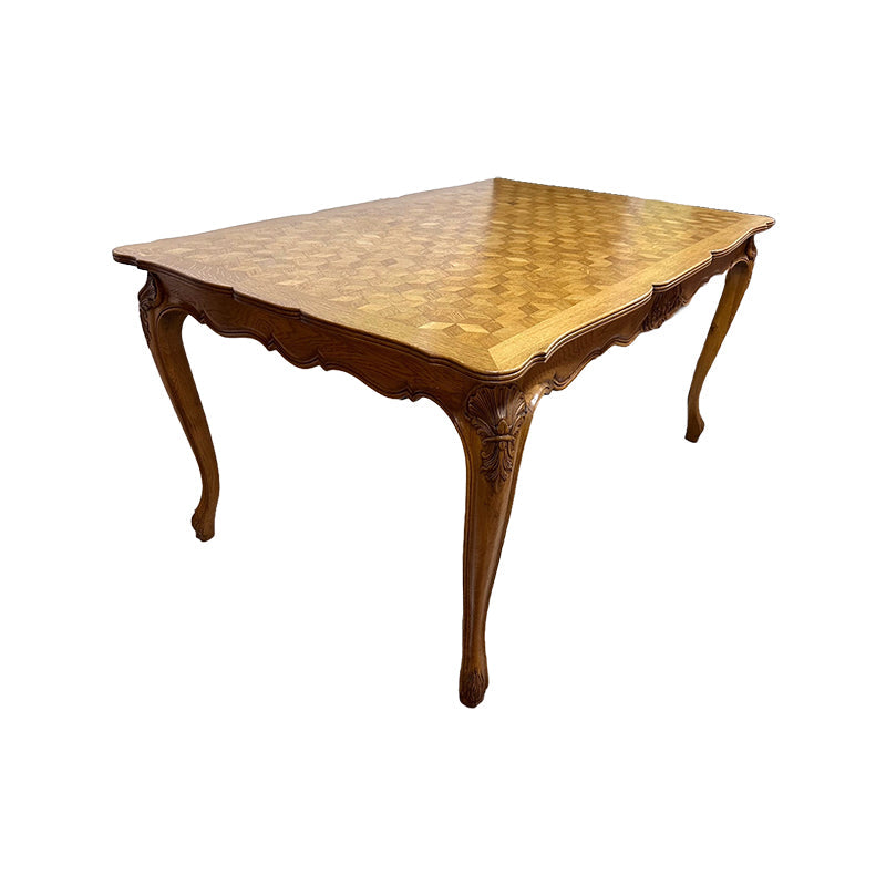 French provincial oak table