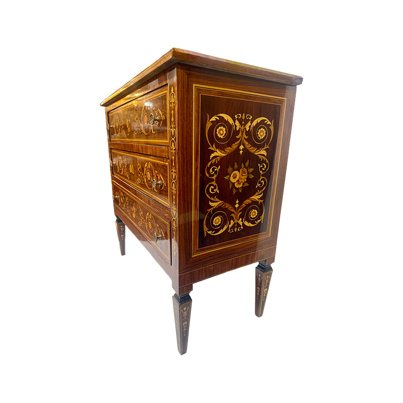 Inlaid chest of drawers