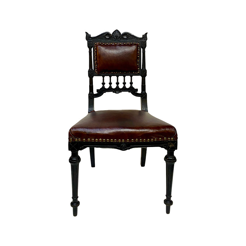 French low chair, carving