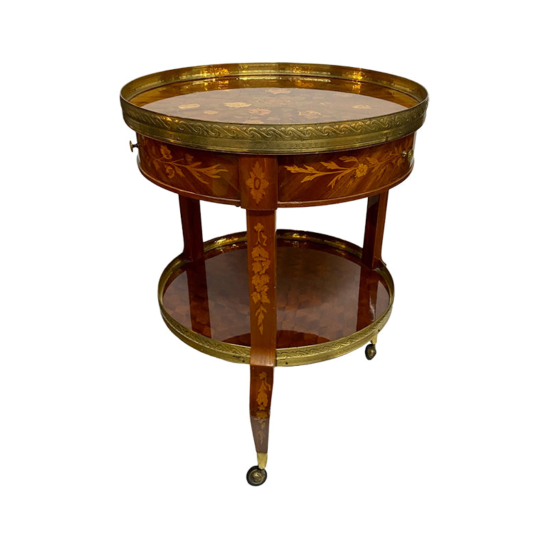 Round cabinet on the wheels