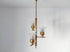 3 Art Glass petal suspension chandelier