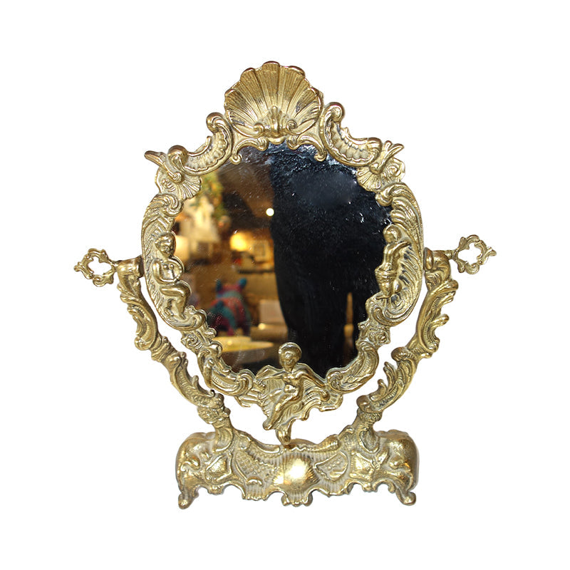 Brass Table Mirror