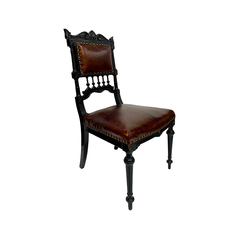 French low chair, carving