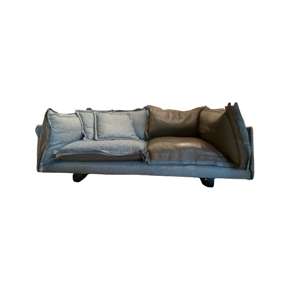 Lyon Leather Fabric Sofa