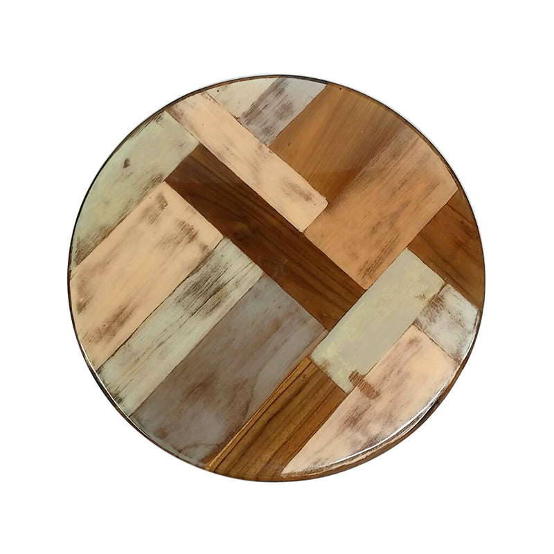 Mosaic round side table