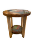 Mosaic round side table