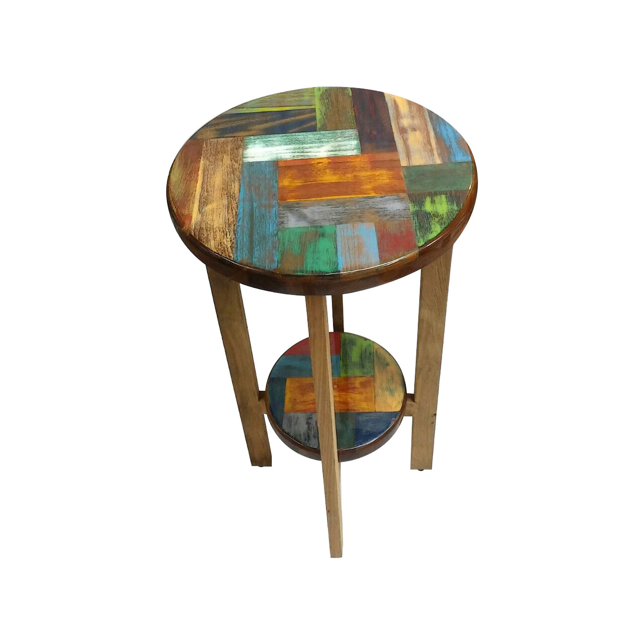 Mosaic tall side table