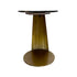 Platinum gold marble side table