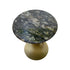 Platinum gold marble side table