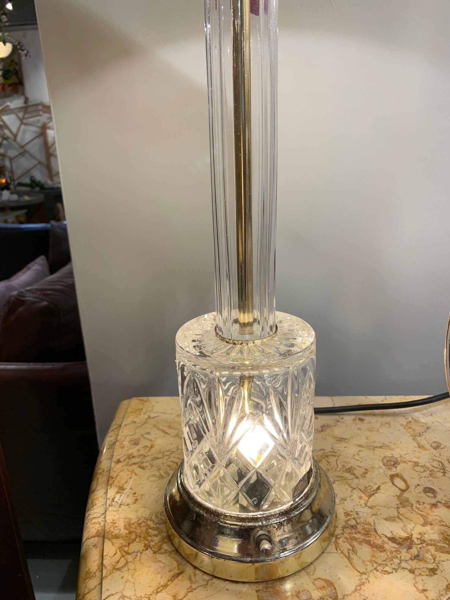 American Crystal Table Lamp