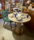 Glare Turkish Lilac marble round dining table