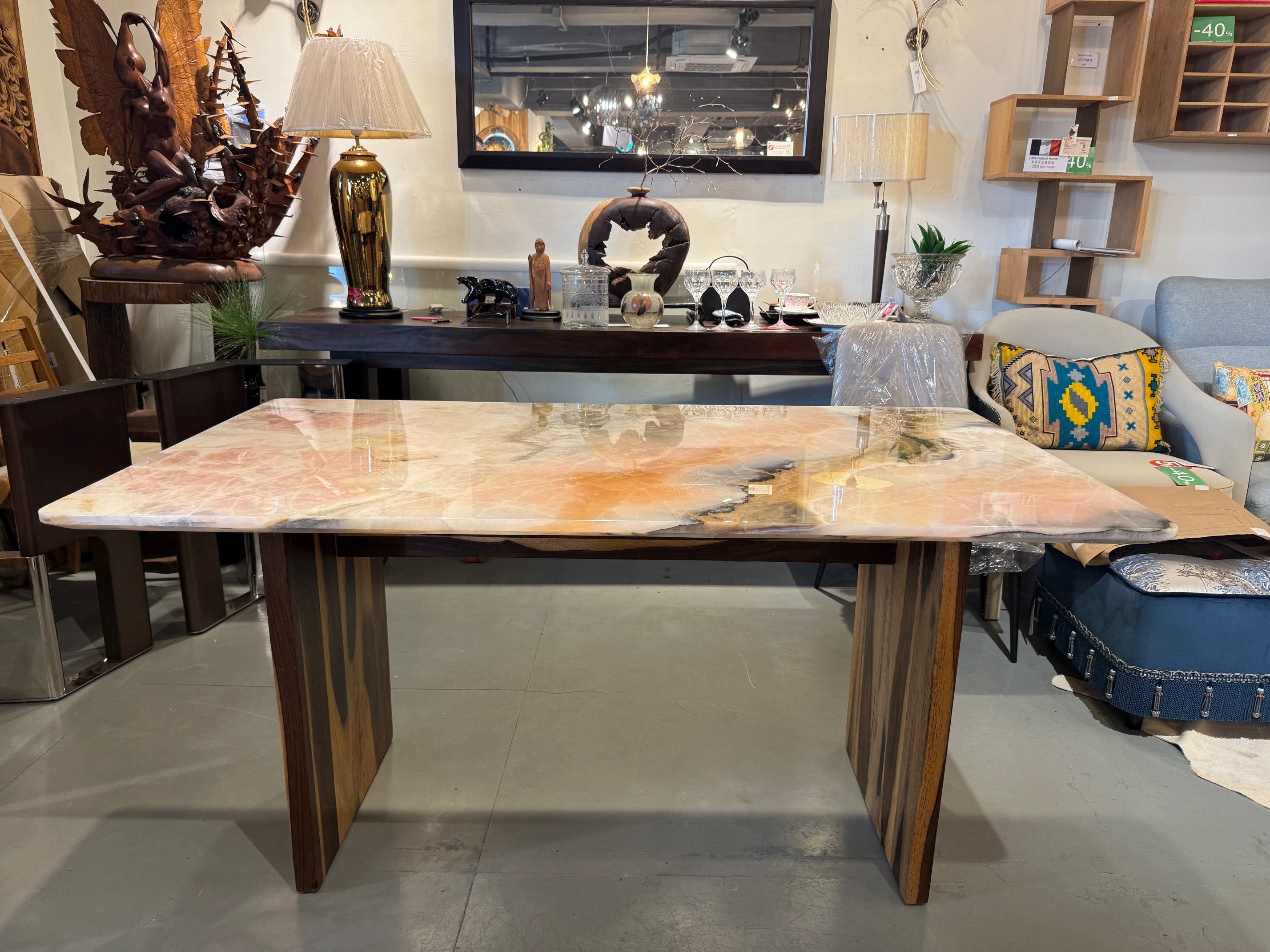 Anatasia marble dining table