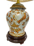 Phoenix, Chinese Vintage Ceramic Lamp