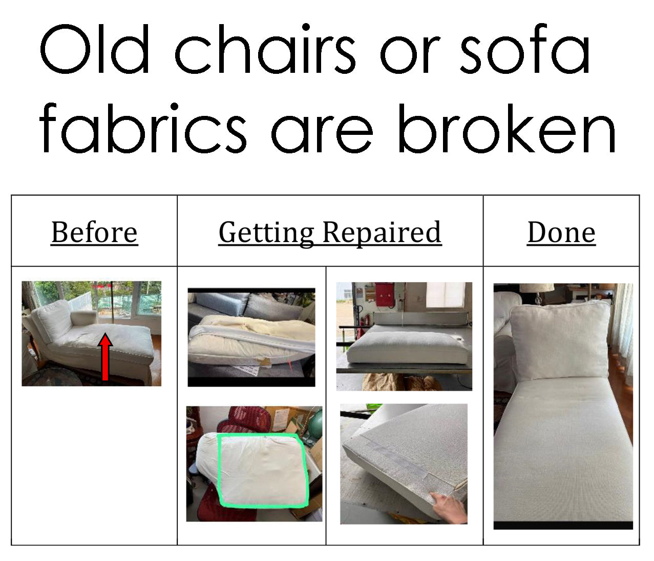 Old chairs or sofa