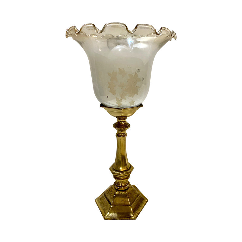 Vintage Brass & Murano Glass Table Lamp