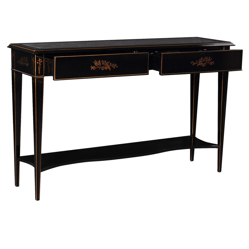 Console Table Chinoiserie, Arthur, Eglomised Mirrored Top