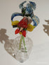 Glass Miltonia Orchid Flower Figurine