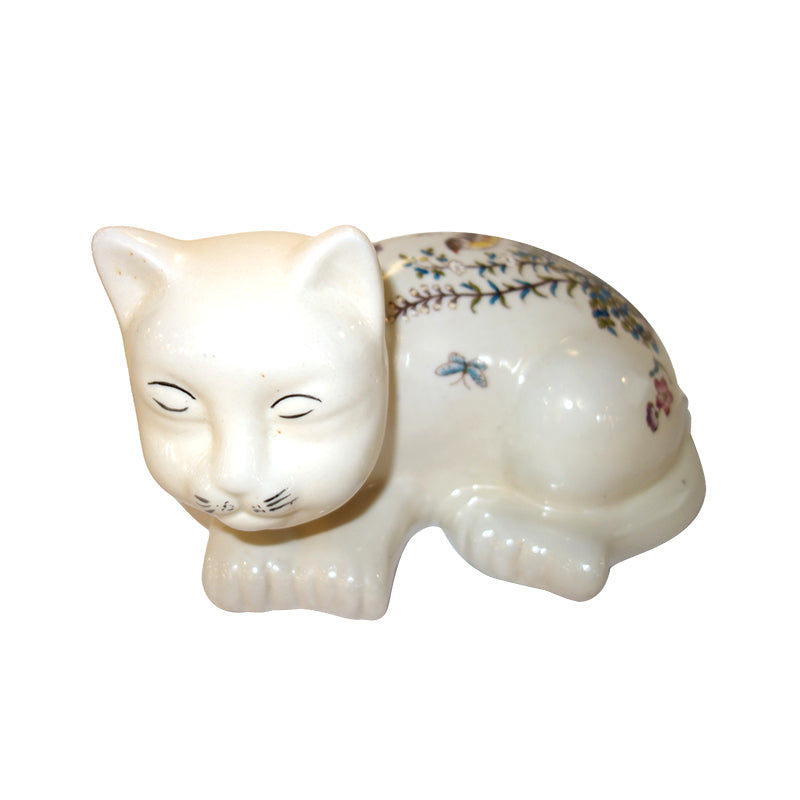 Sleeping Cat Ceramic,old
