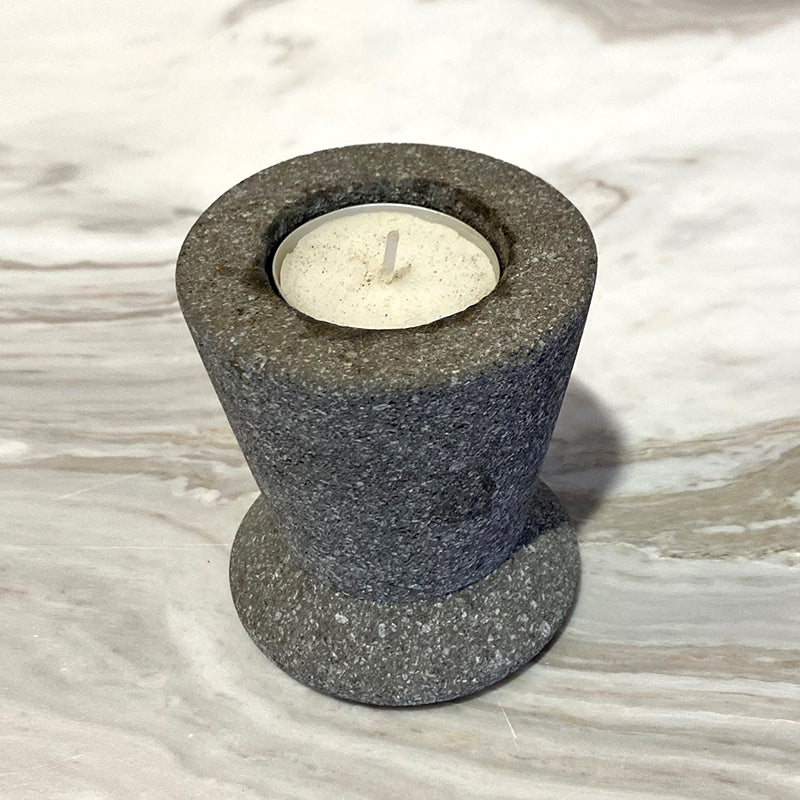 Volcano stone T-Light candle holder Y style