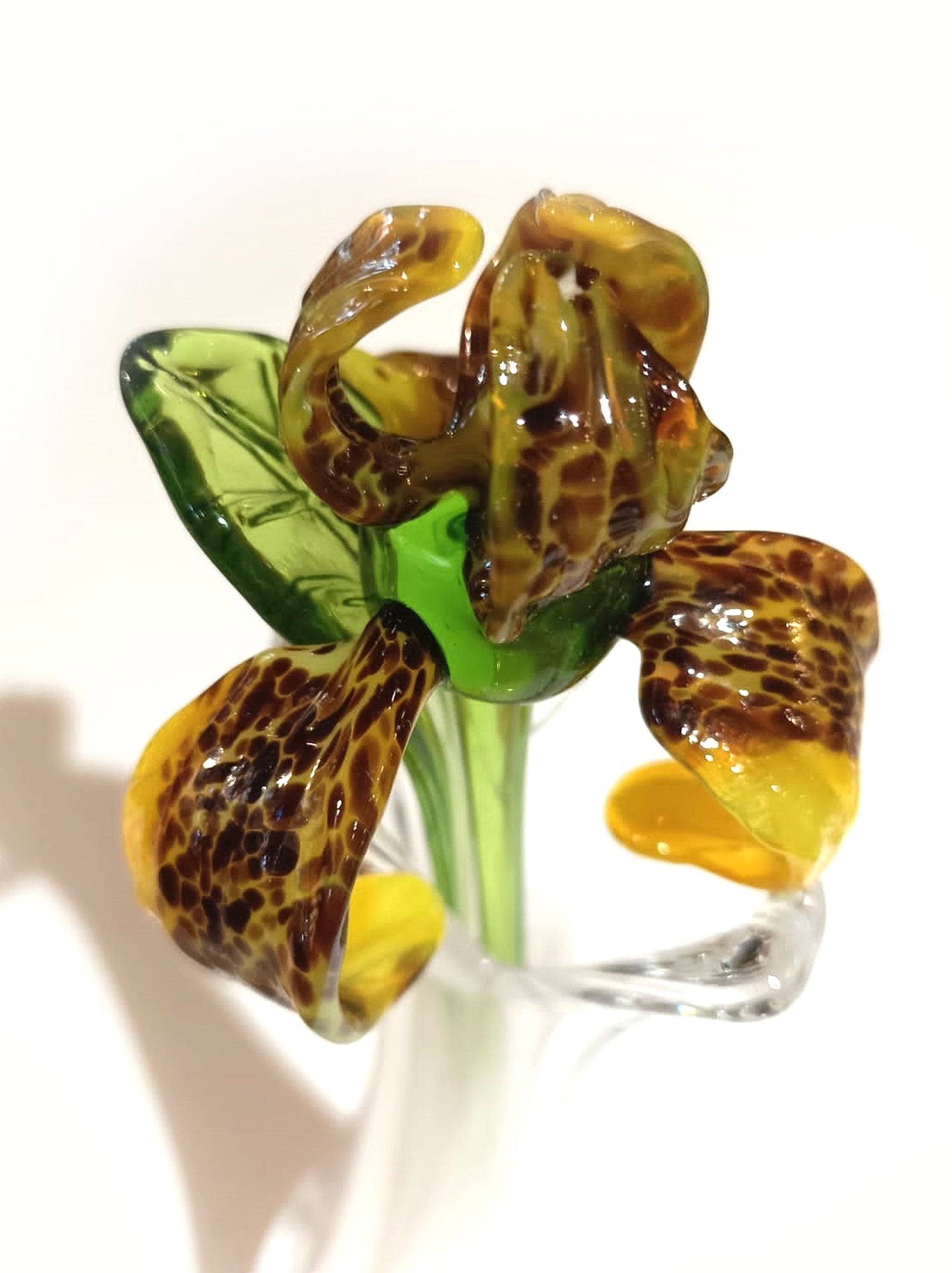 Murano Iris Flower Glass Figurine