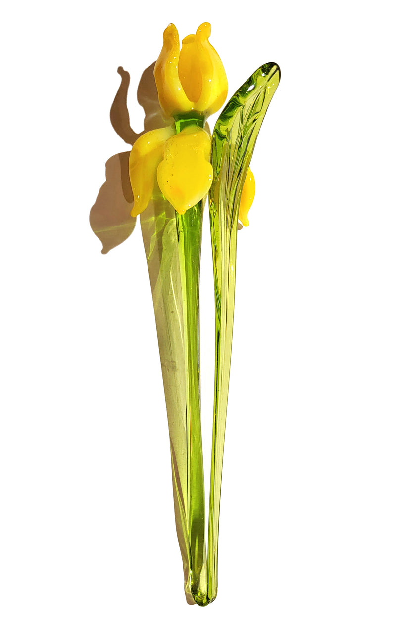 Murano Iris Flower Glass Figurine