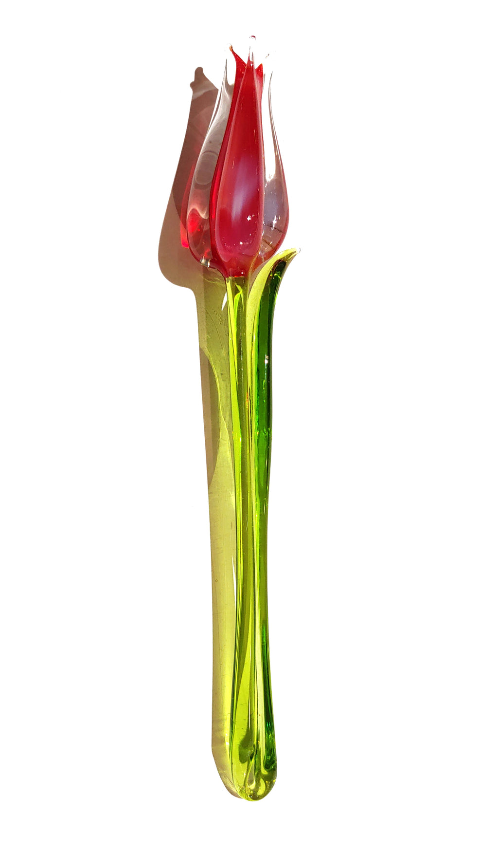 Glass Tulip Flower Figurine