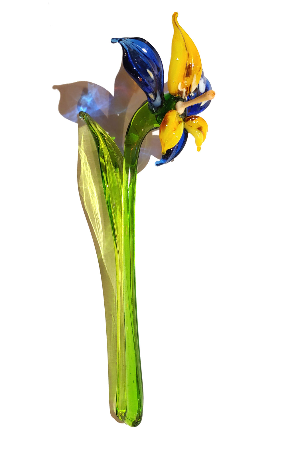 Murano Orchid Flower Glass Figurine
