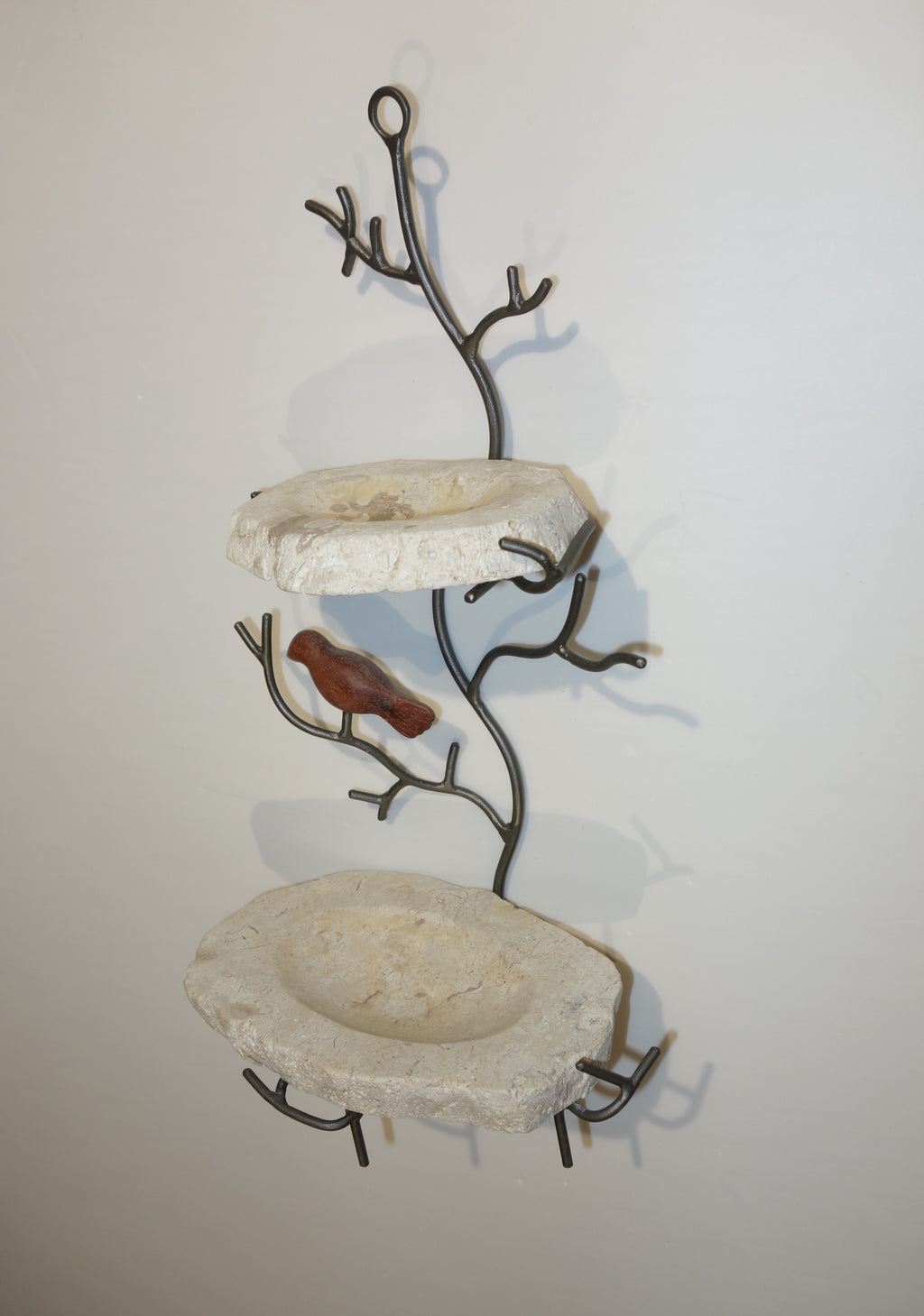 Marble soap dish  on iron tree house