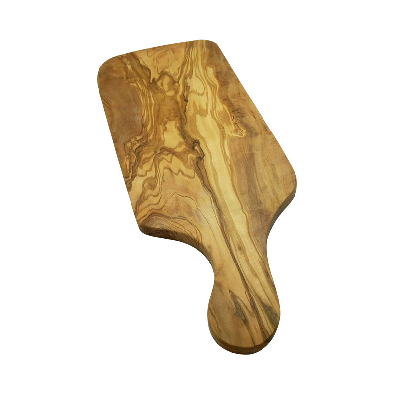 olive wood tray with handle