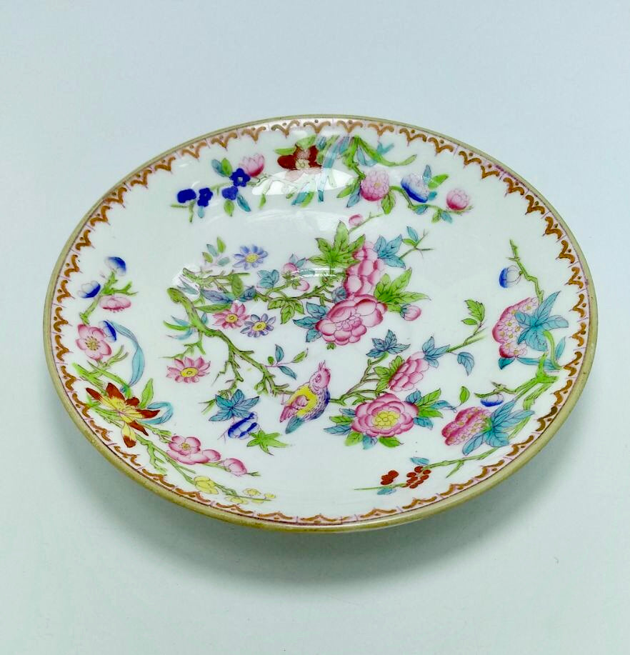 Vintage English porcelain saucers