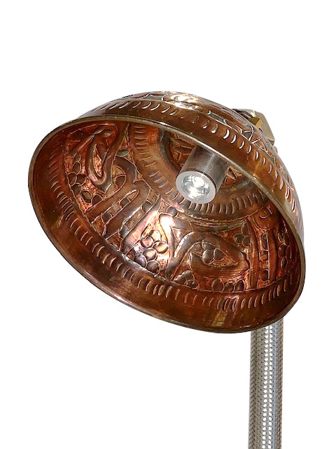 Maya copper bowl  table lamp
