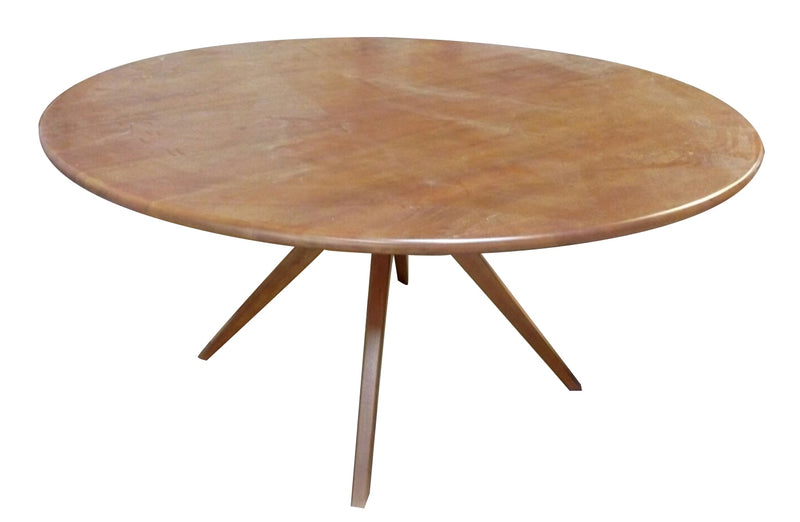 Stunningly beautiful teak table in octopus legs becomes a perfect focal point in modern dining room, its a clean execution of a simple but tasteful dining table.