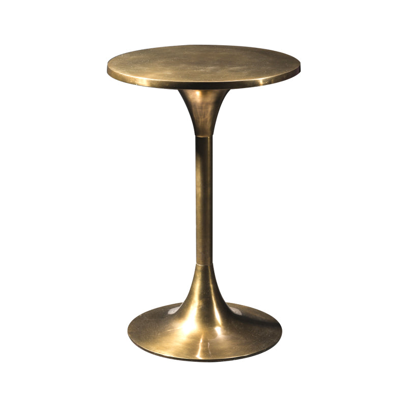 Round 1960's antic brass stool