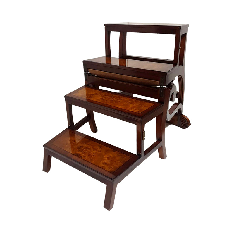 English Regency Library Chair, Leather