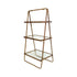 three tier glass ladder side table